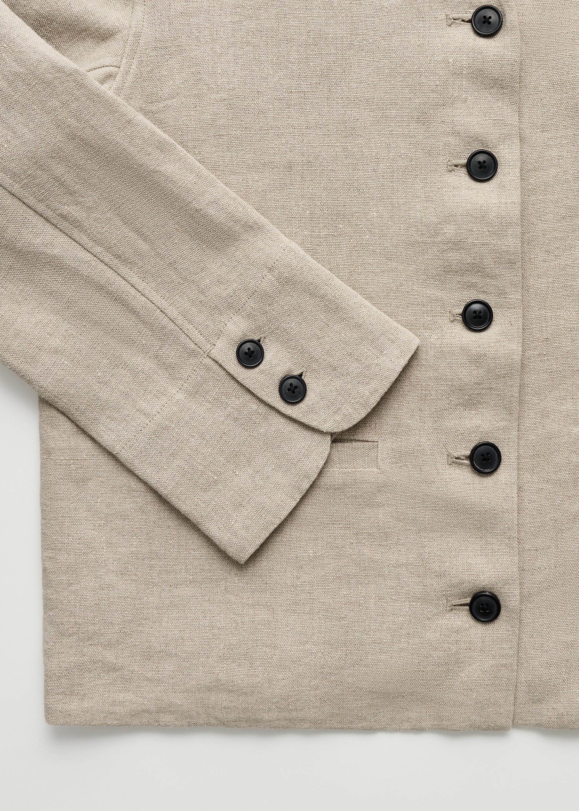 Angela jacket heavy linen | Pure Natural - Image 7