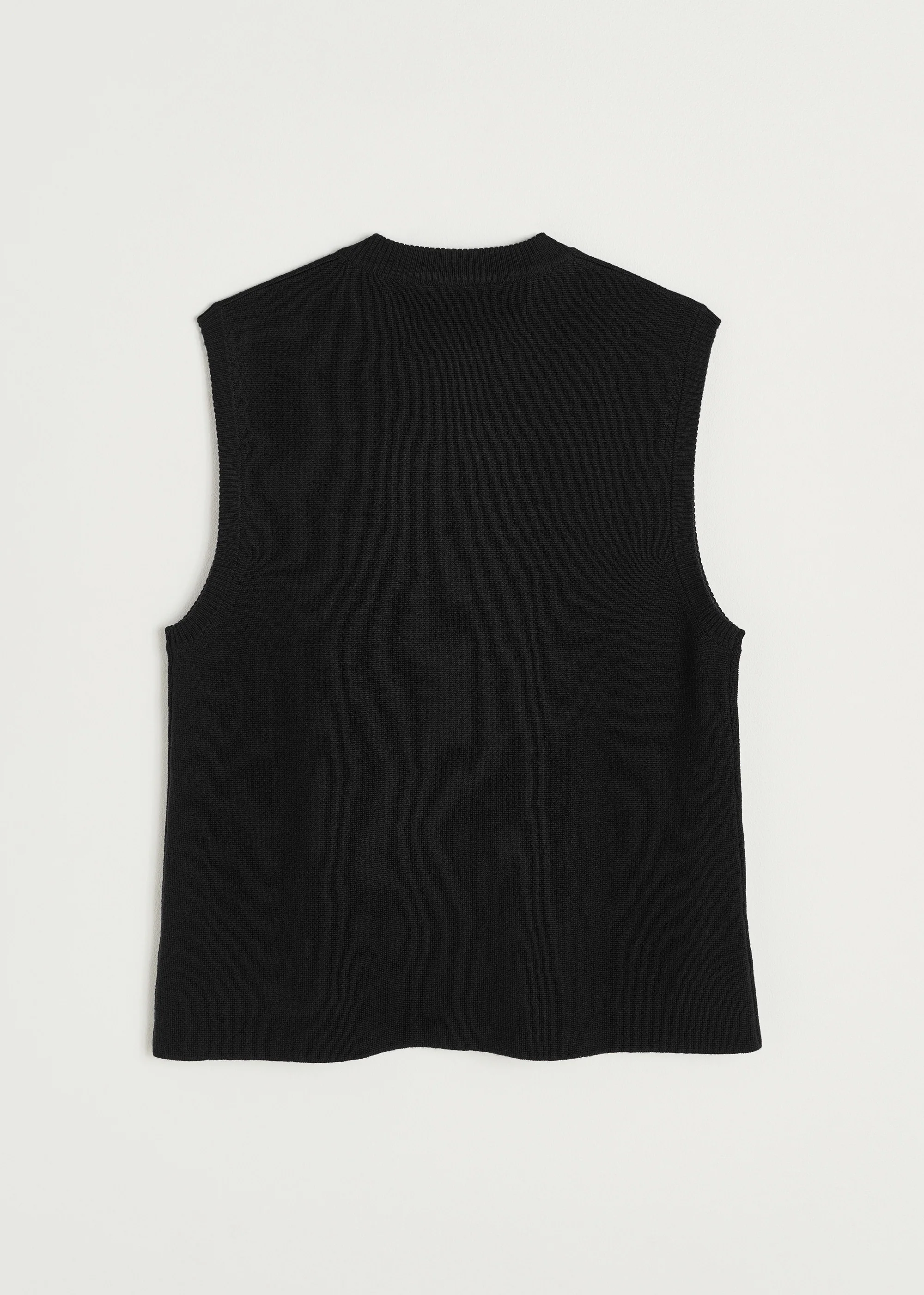 Elva vest – pure merino wool | Black - Image 3