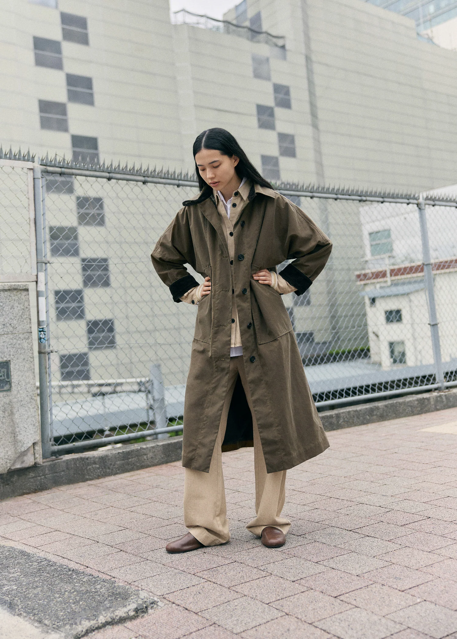 Jay coat – oilskin | Bark - Image 5