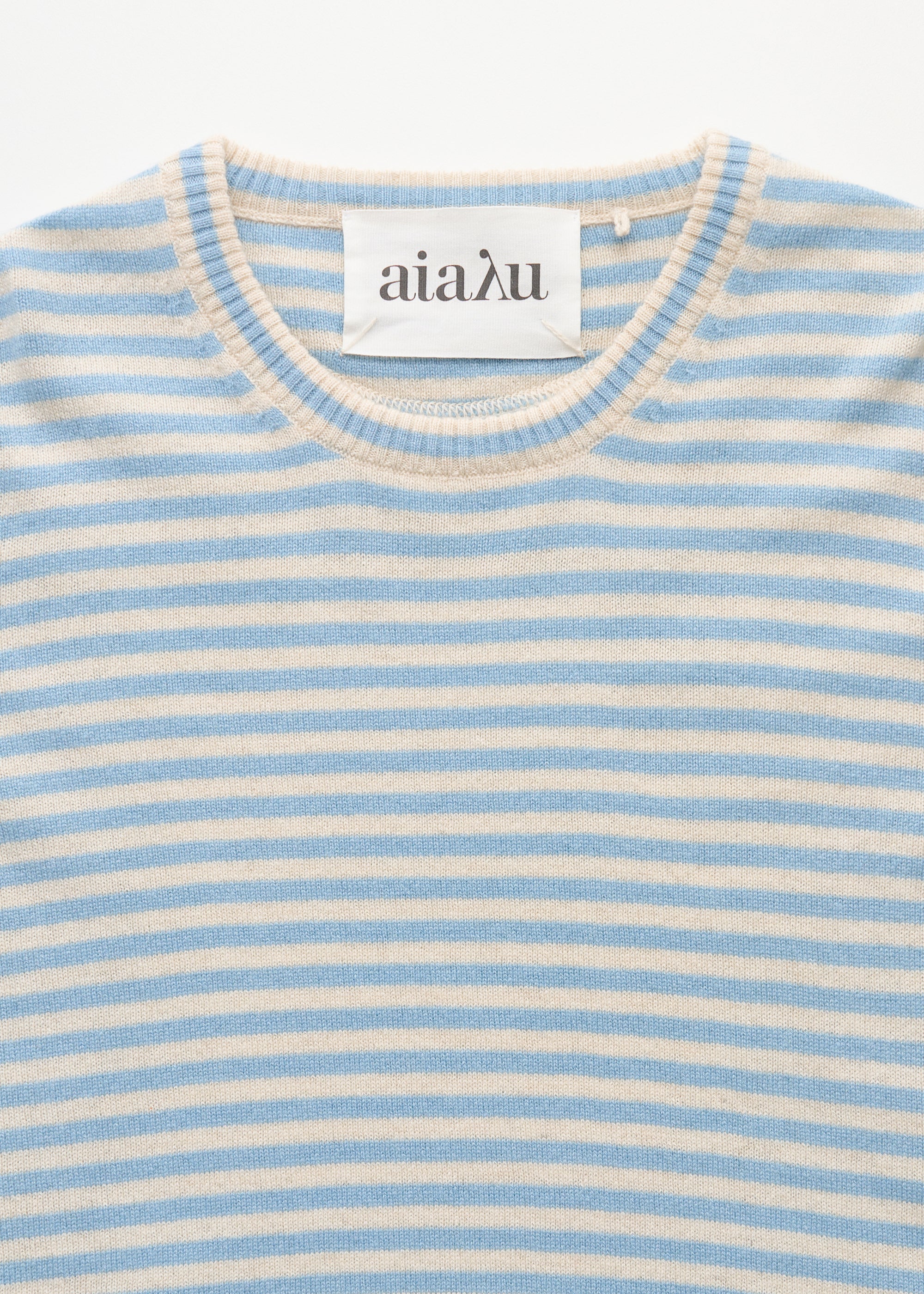Leonardo sweater – pure cashmere | Mix Opal Blue - Image 6