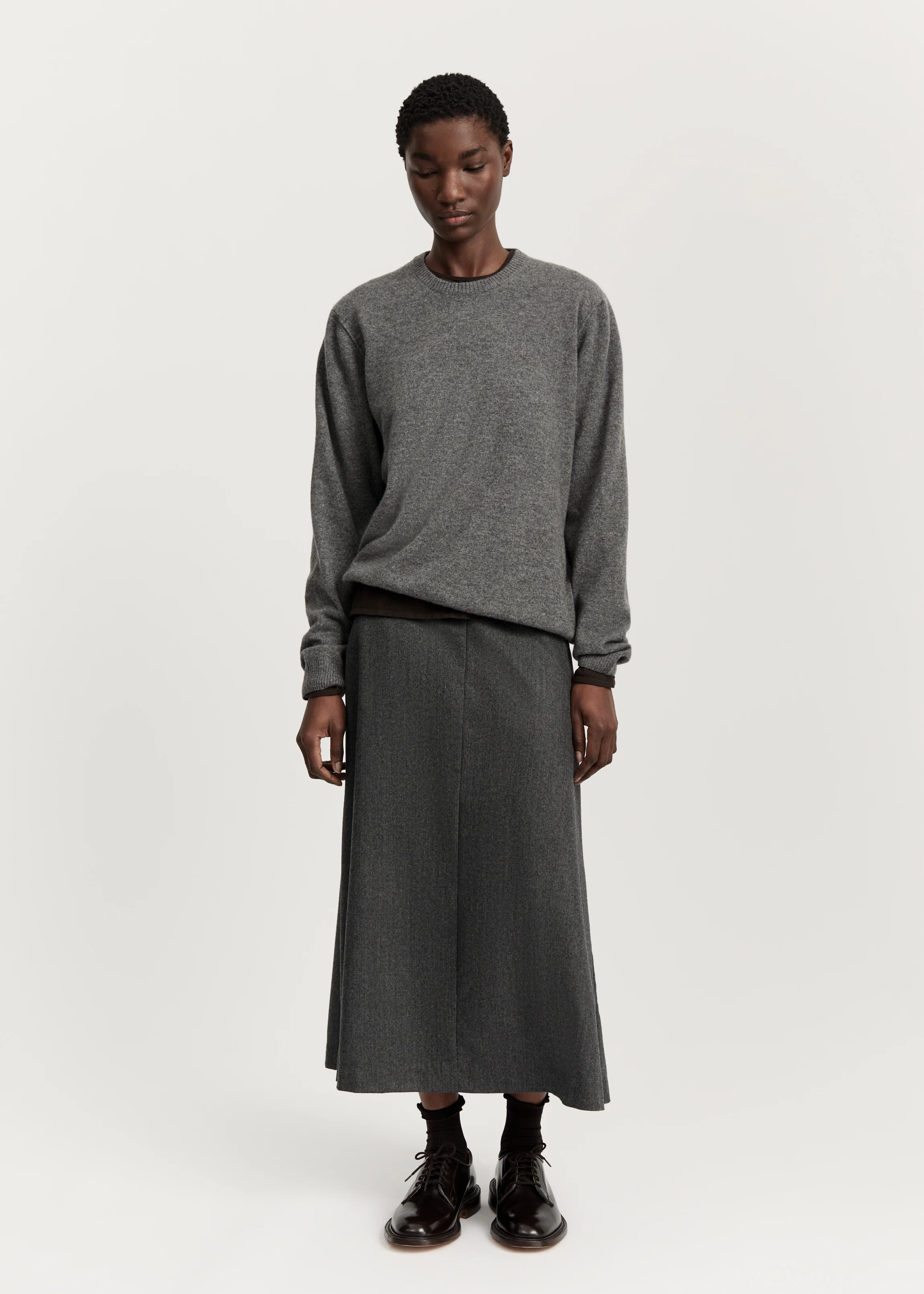 Leonardo sweater – pure cashmere | Stormy - Image 8
