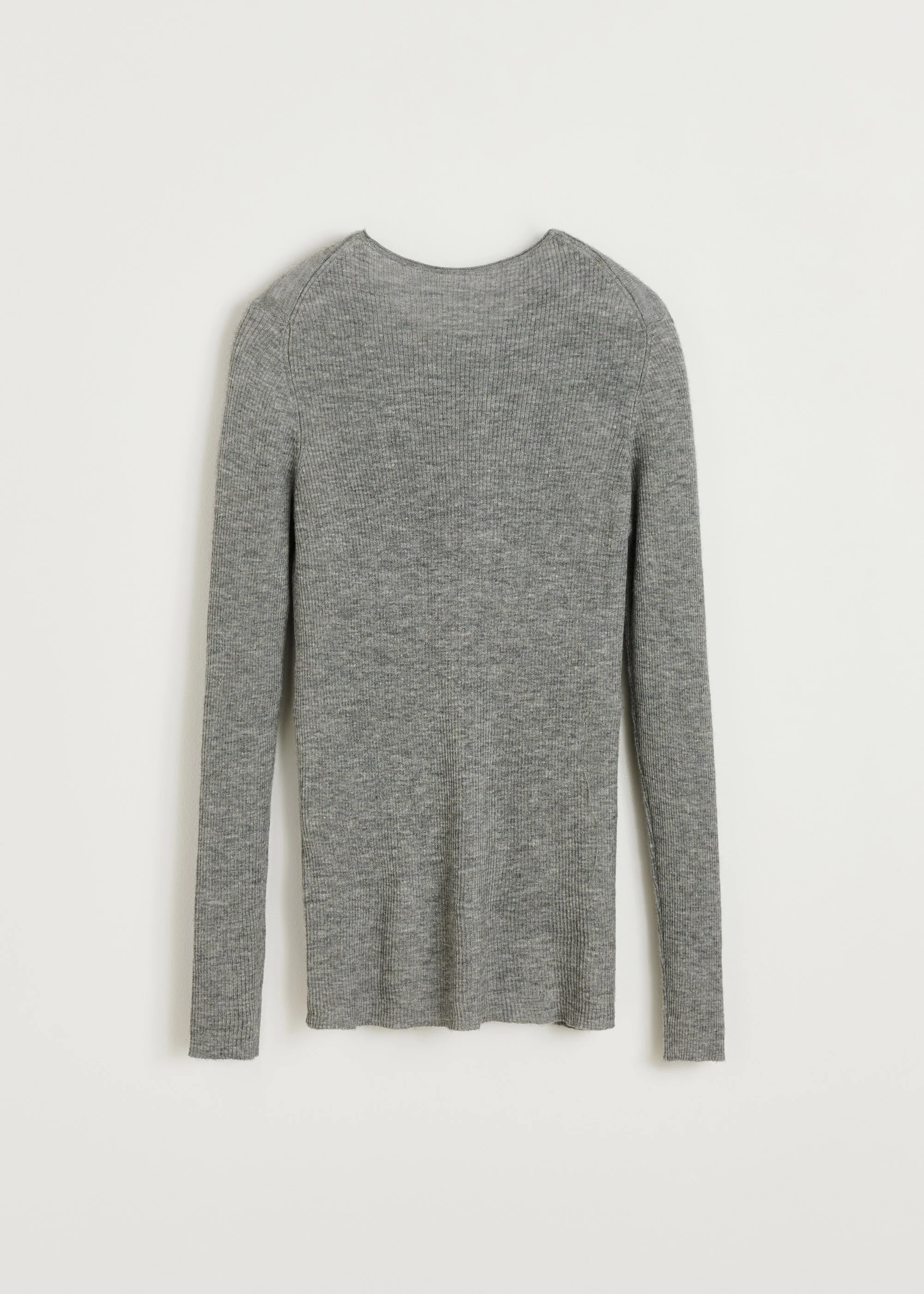 Madigan blouse – cashmere | Grey Melange - Image 3