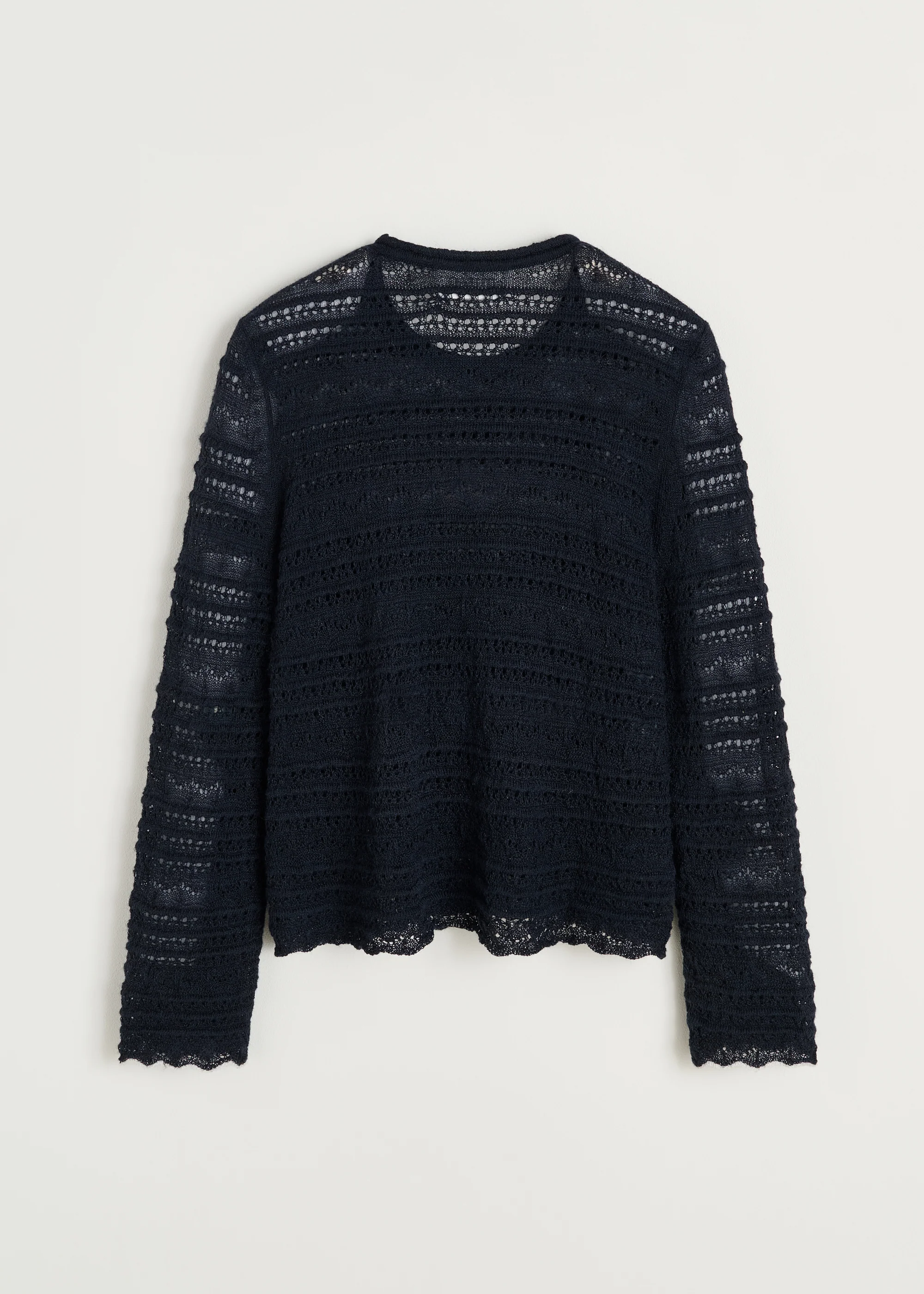 Ramon blouse – pure llama | Black Navy - Image 3